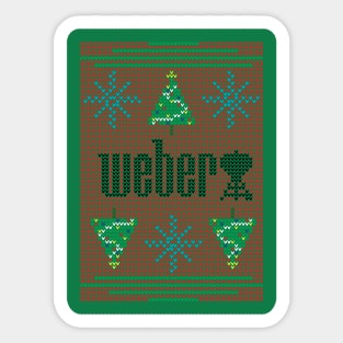 Weber Ugly Holiday Sweater Sticker